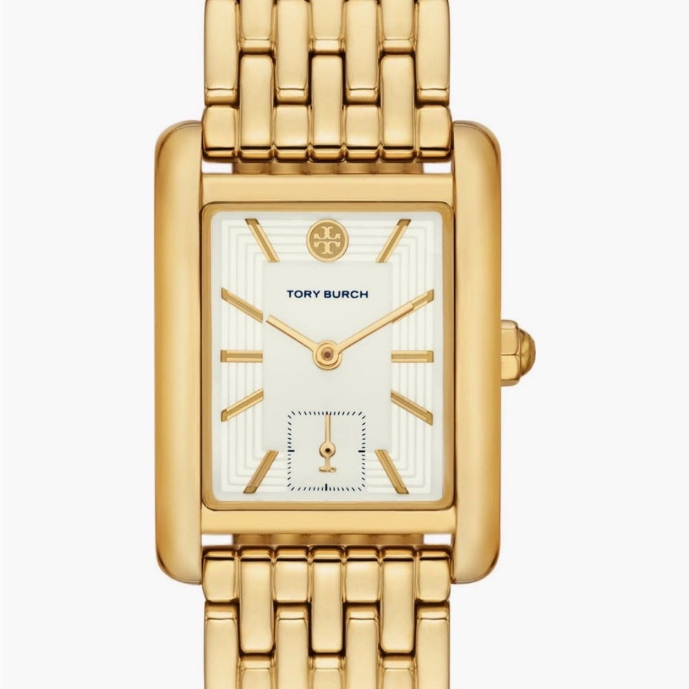 Tory Burch Eleanor Stainless Steel Bracelet Gold 
Watch, 25mm x
34mm